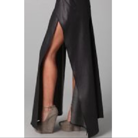 Dresses & Skirts - THEYSKEN'S THEORY INDIGO BLUE SANGA LONG DENIM LAYERED MAXI SKIRT SZ 29